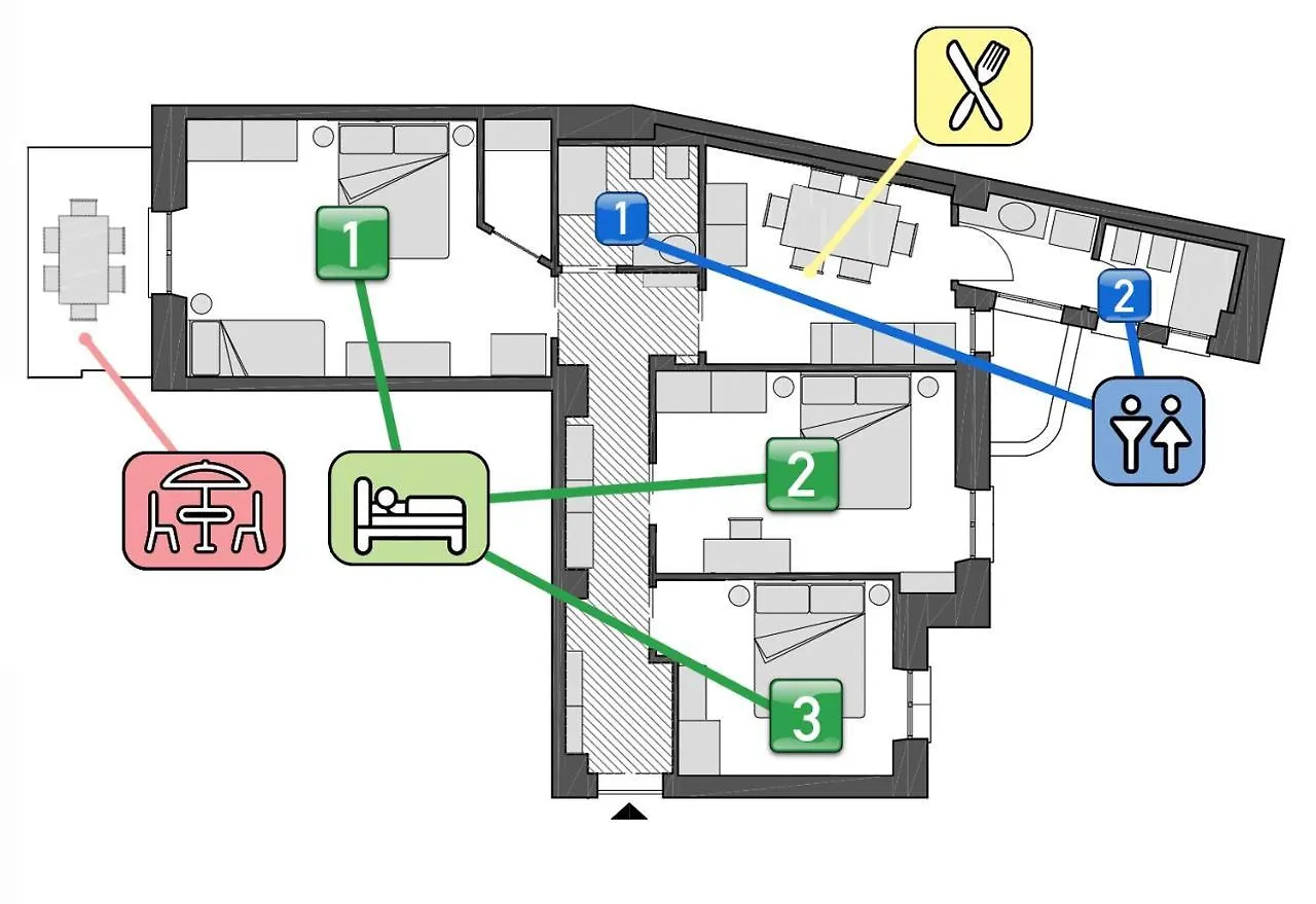 Stayeasy Quadronno33 - 3 Bedrooms, 2 Baths - Duomo Walking Distance Milan Apartment